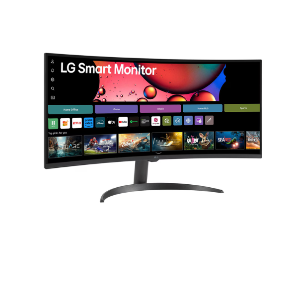 LG 34″ Smart UltraWide™ Curved Monitor – WQHD (3440x1440) with webOS - Image 4